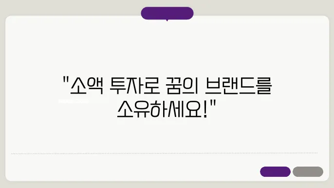 소액으로 패션 브랜드 공동 투자 플랫폼 활용