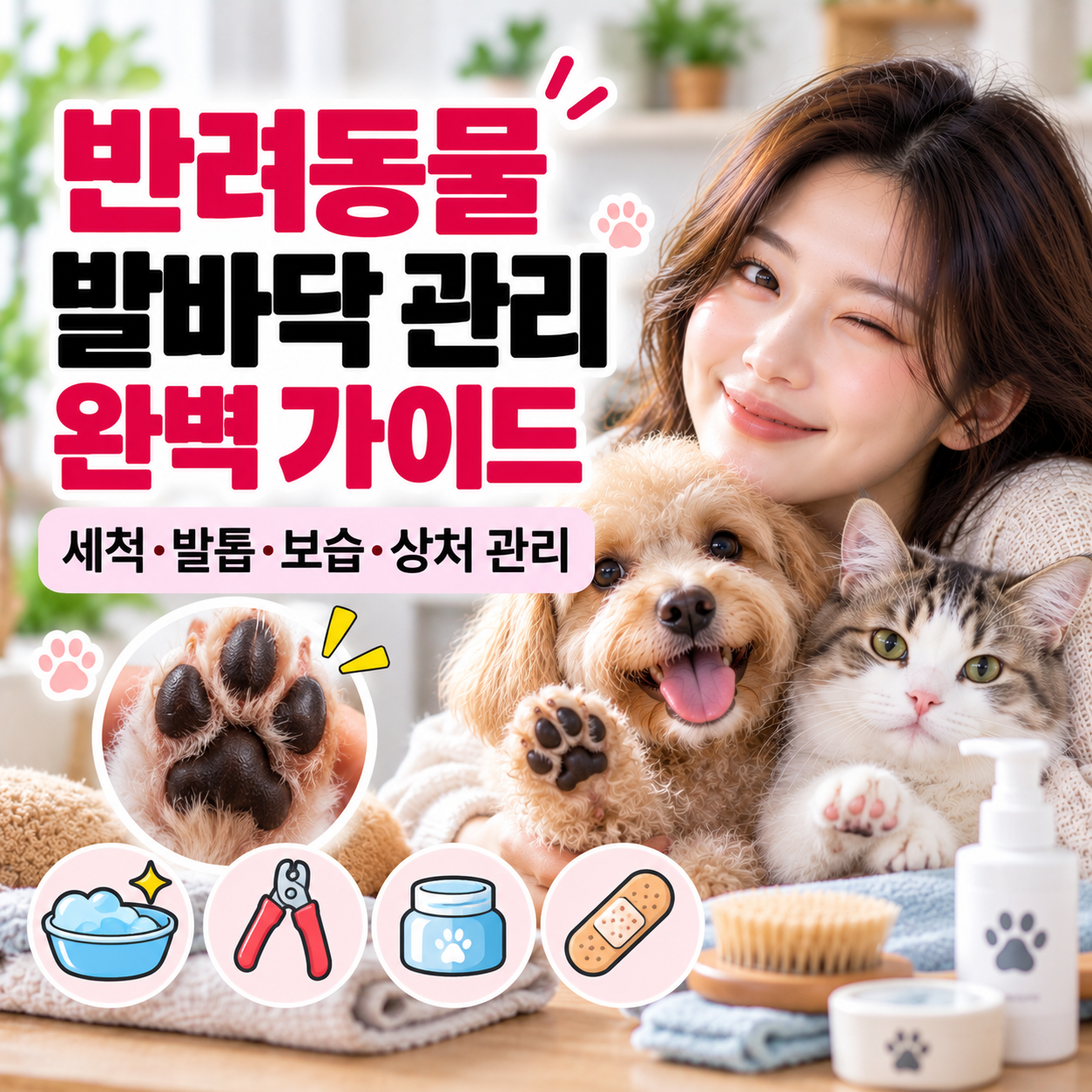 반려동물 발바닥 관리