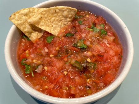 살사소스 만들기 - 플레이팅