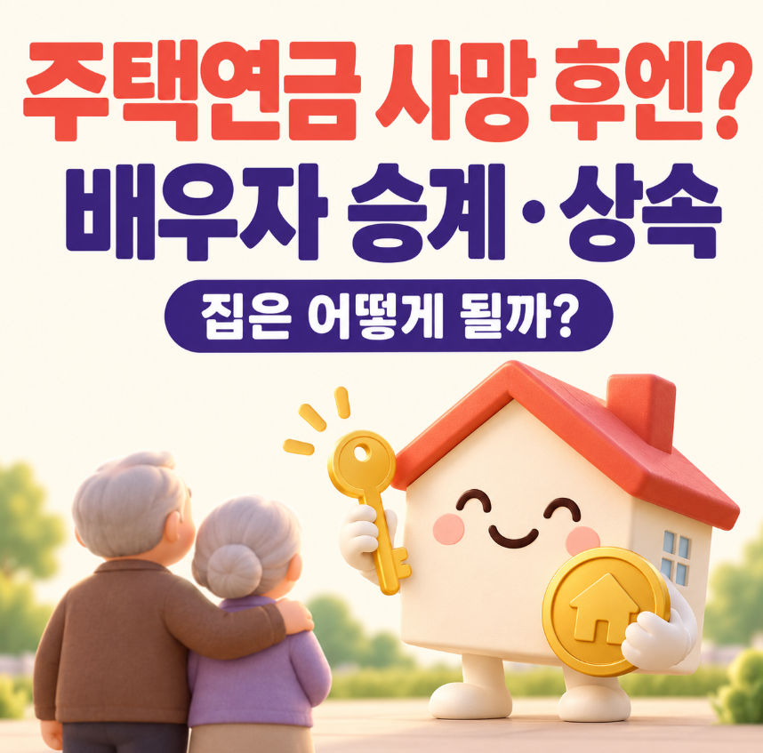 주택연금 받다가 사망하면 어떻게 될까?｜배우자 승계&middot;상속&middot;집 처분 총정리