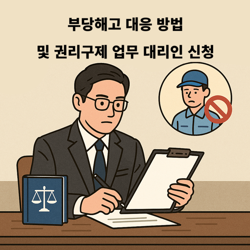 부당해고 대응 방법 및 권리구제 업무 대리인 신청