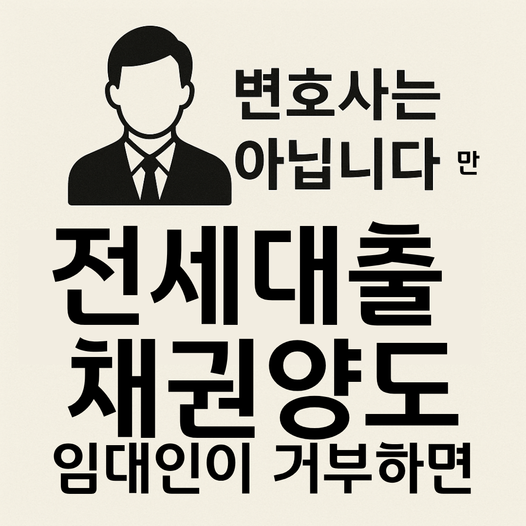 변호사는 아닙니다만 전세대출 채권양도 임대인이 거부하면 어떻게 될까