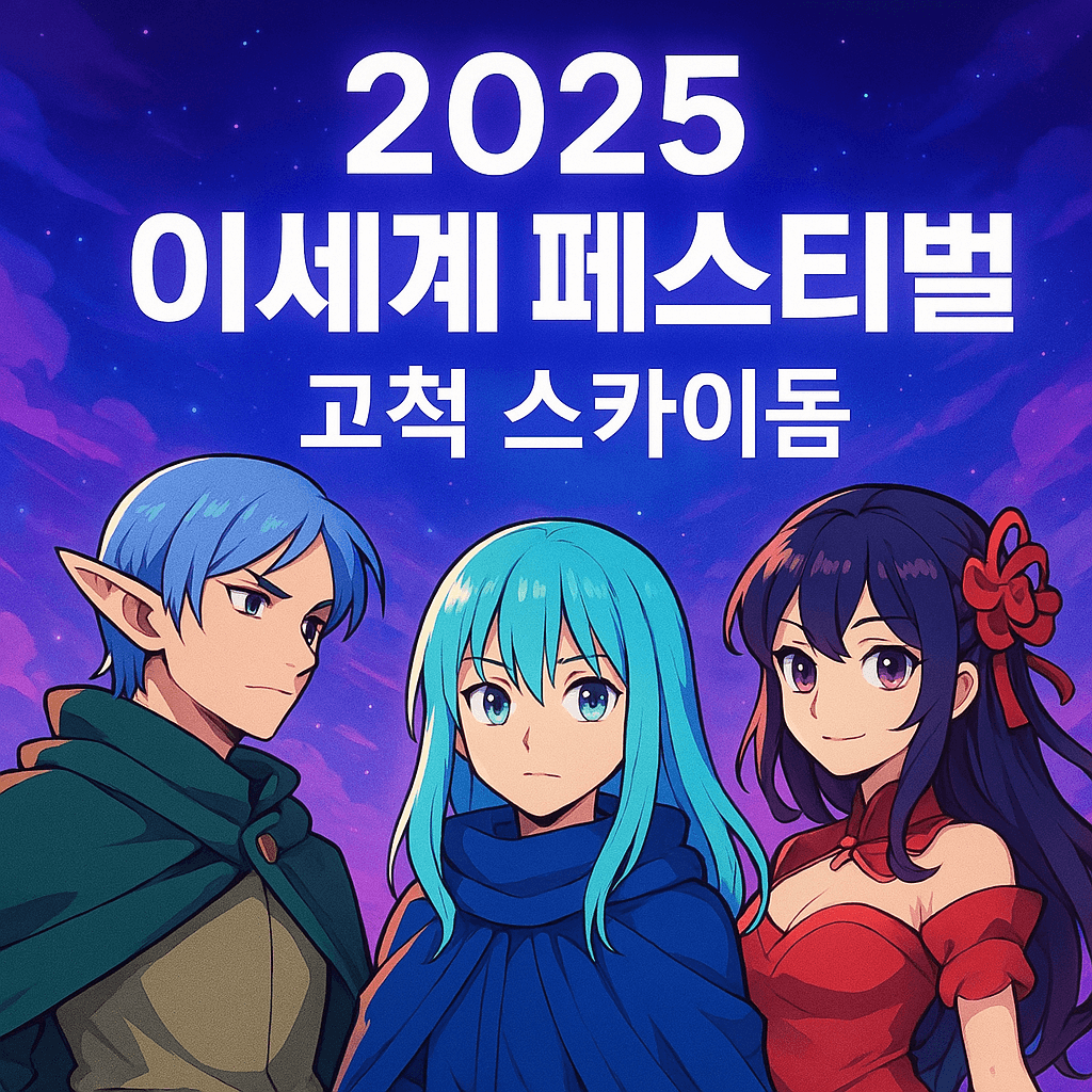 2025 이세계 페스티벌 공식 썸네일 포스터 2025 이세계 페스티벌 포스터 이미지