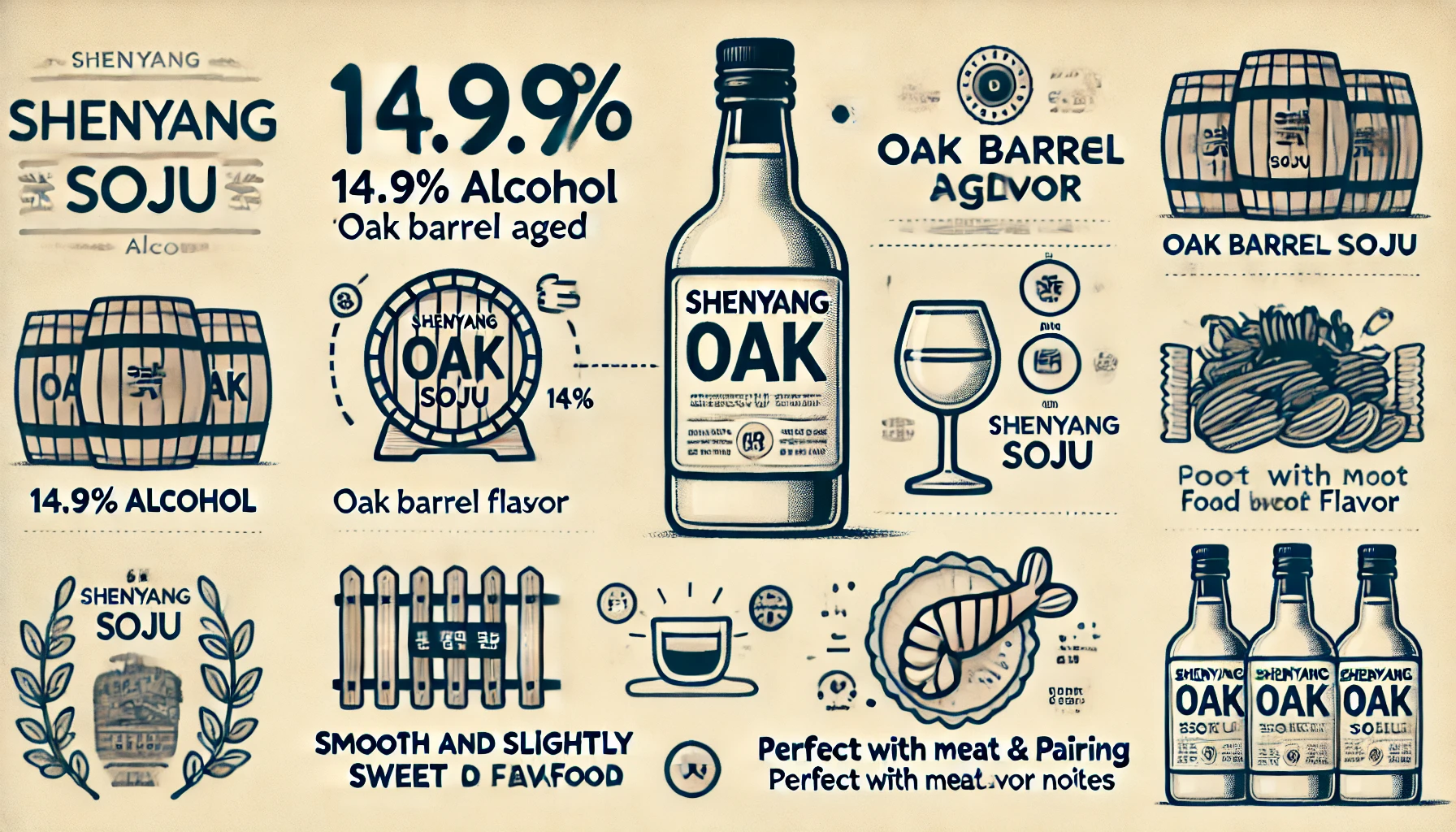 션양 오크소주 대전지역 14.9도 가성비 있는 가격으로 인기몰이 中