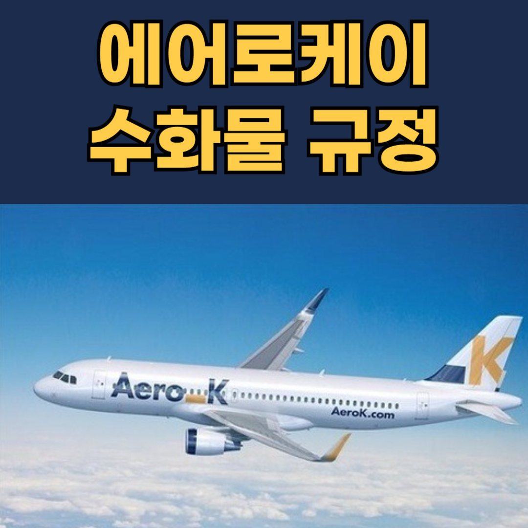 에어로케이 기내 및 위탁 수화물 규정확인
