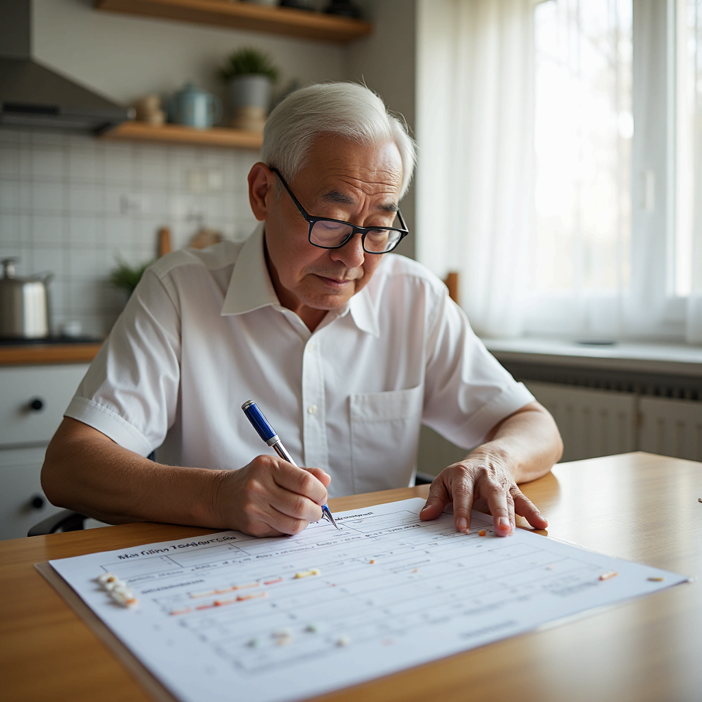 시니어 약 복용 스케줄표 만들기: 일주일 복약 일정과 식사 조합 템플릿