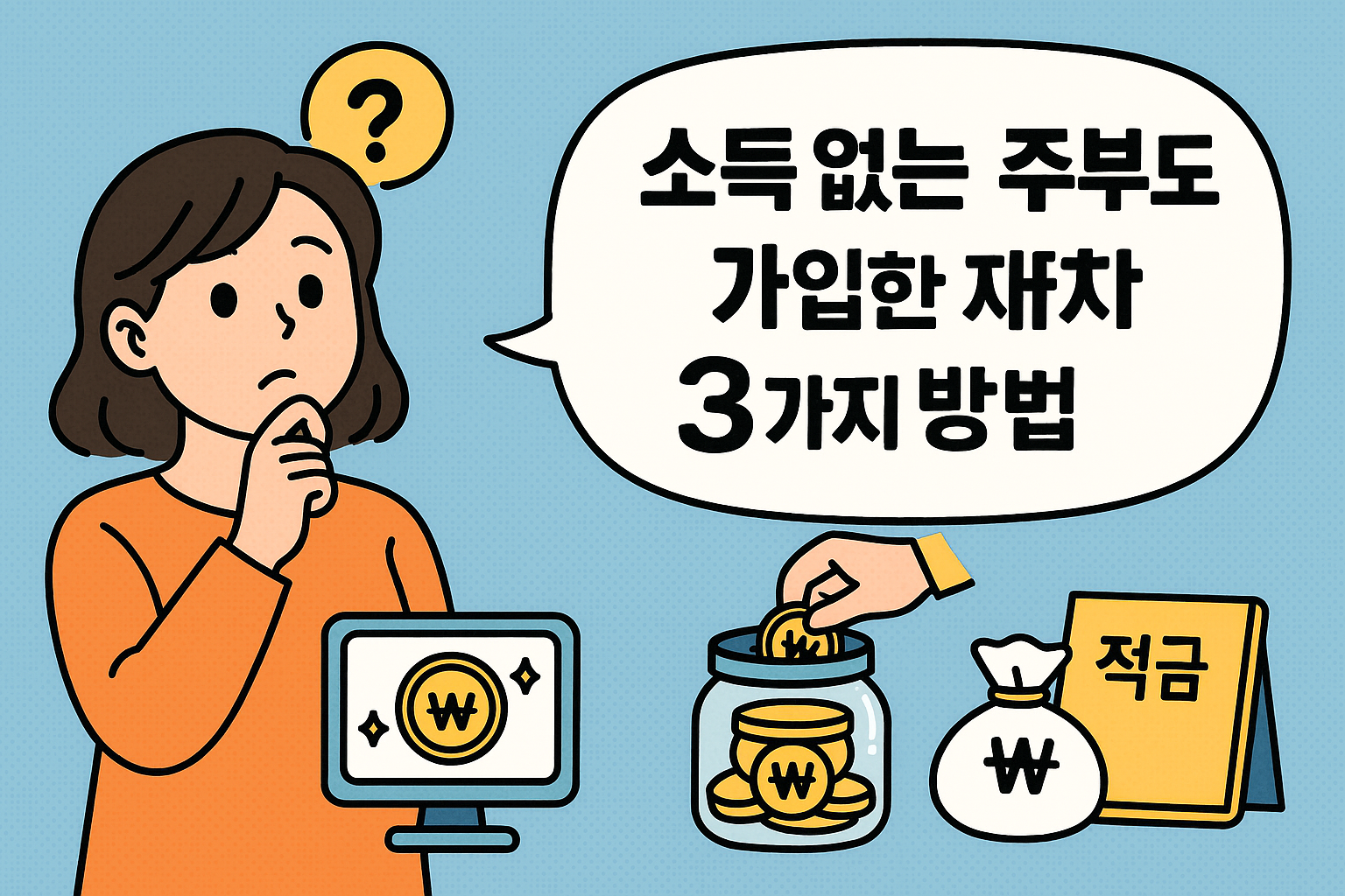 소득 없는 주부도 가능한 재테크 방법