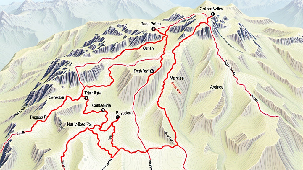 트레킹 코스 지도