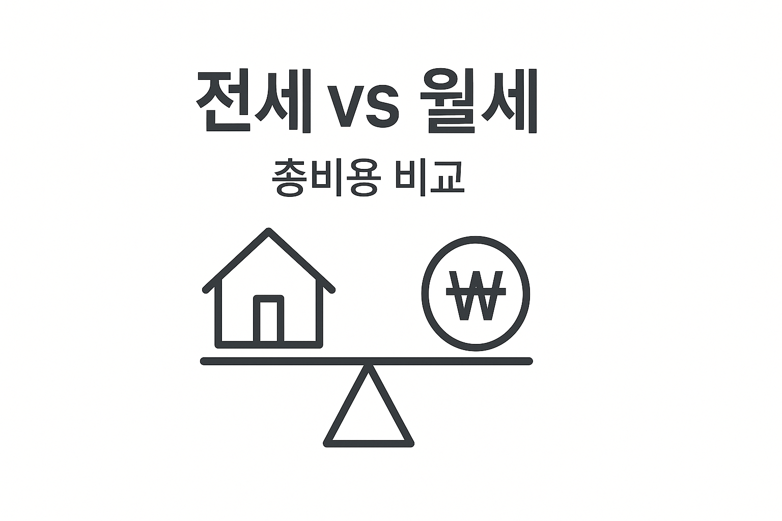 전세&middot;월세&middot;반전세 TCO 비교