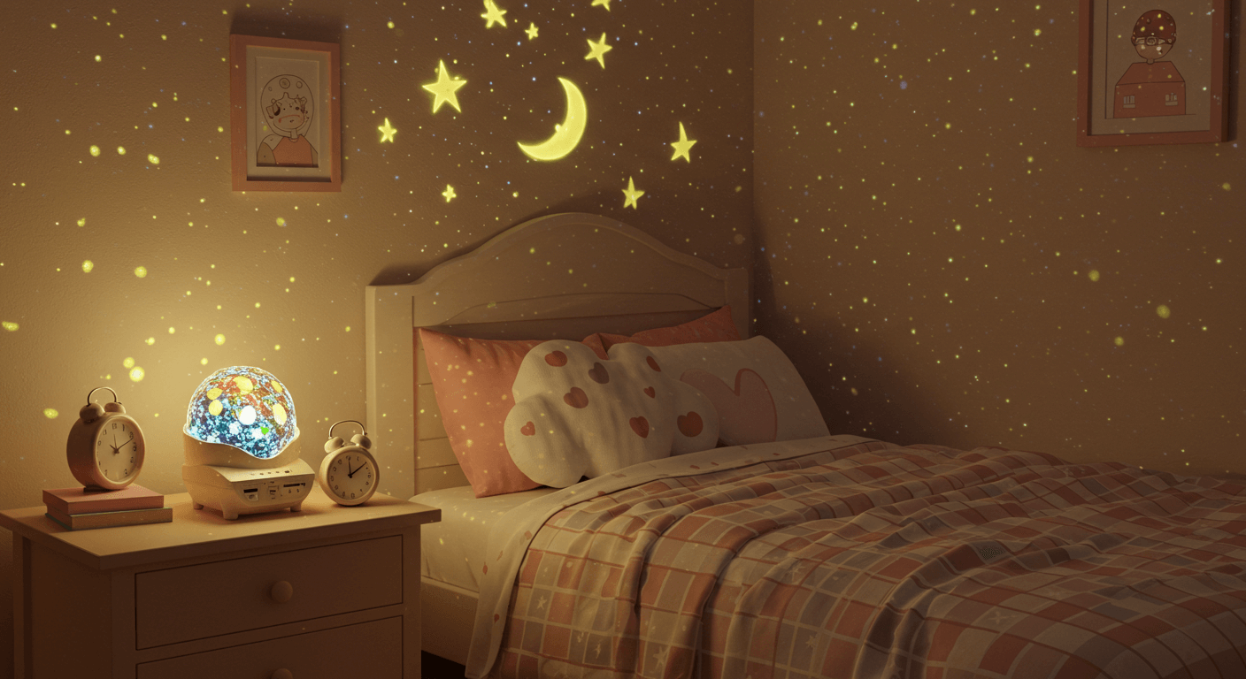 유아의 아늑한 방-침대-이미지