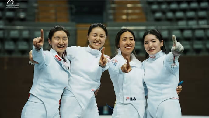 펜싱 여자 선수단