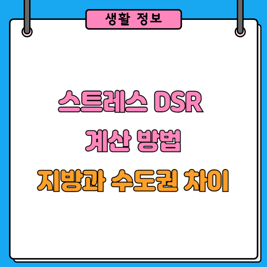 스트레스 DSR 계산 방법