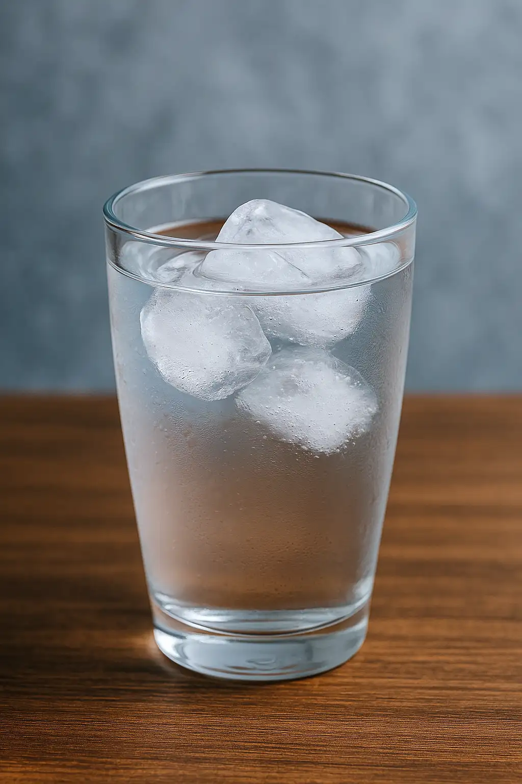 투명한-유리컵-속에서-얼음이-물-위에-떠있는-모습을-통해-얼음이-물보다-밀도가-낮아-뜨게-되는-과학적-원리를-표현한-이미지