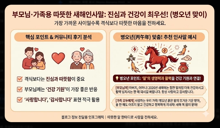 2026년 새해인사말 병오년 센스있는 문구 모음