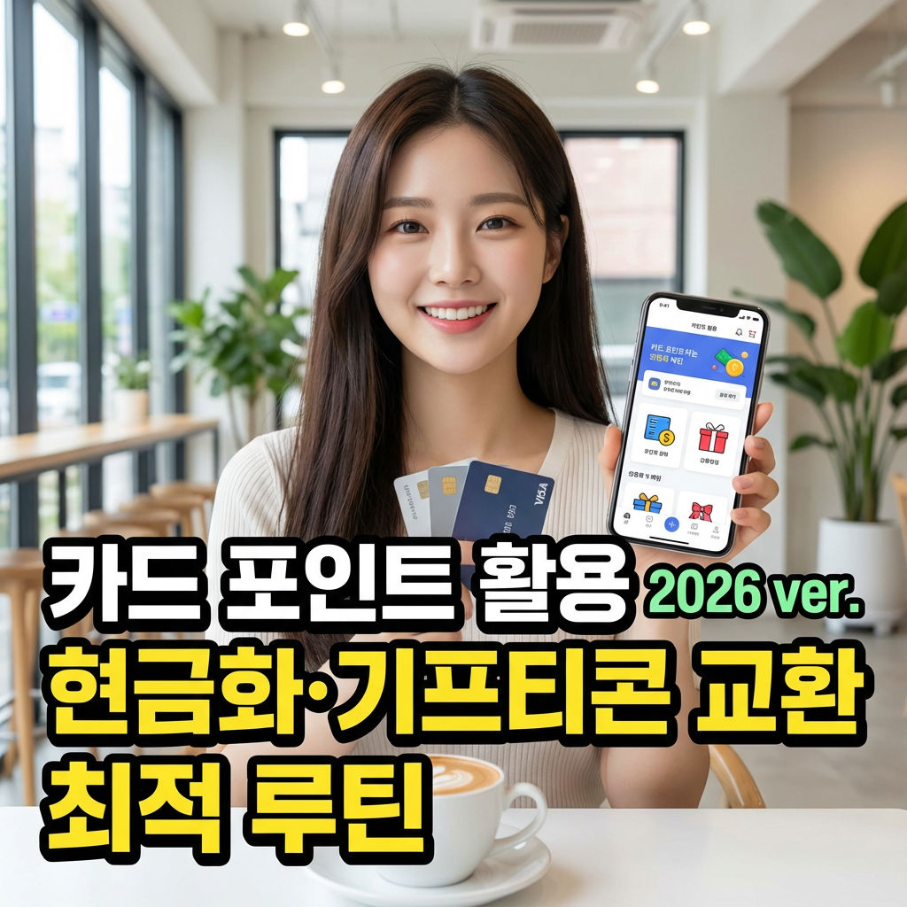 카드 포인트 활용 2026 ver. ｜ 현금화&middot;기프티콘 교환 최적 루틴