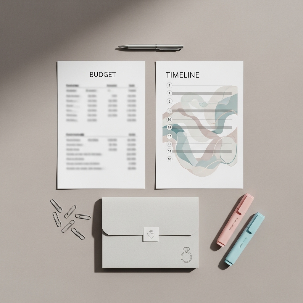 시각 정리: 예산표&middot;타임라인&middot;서류 목록