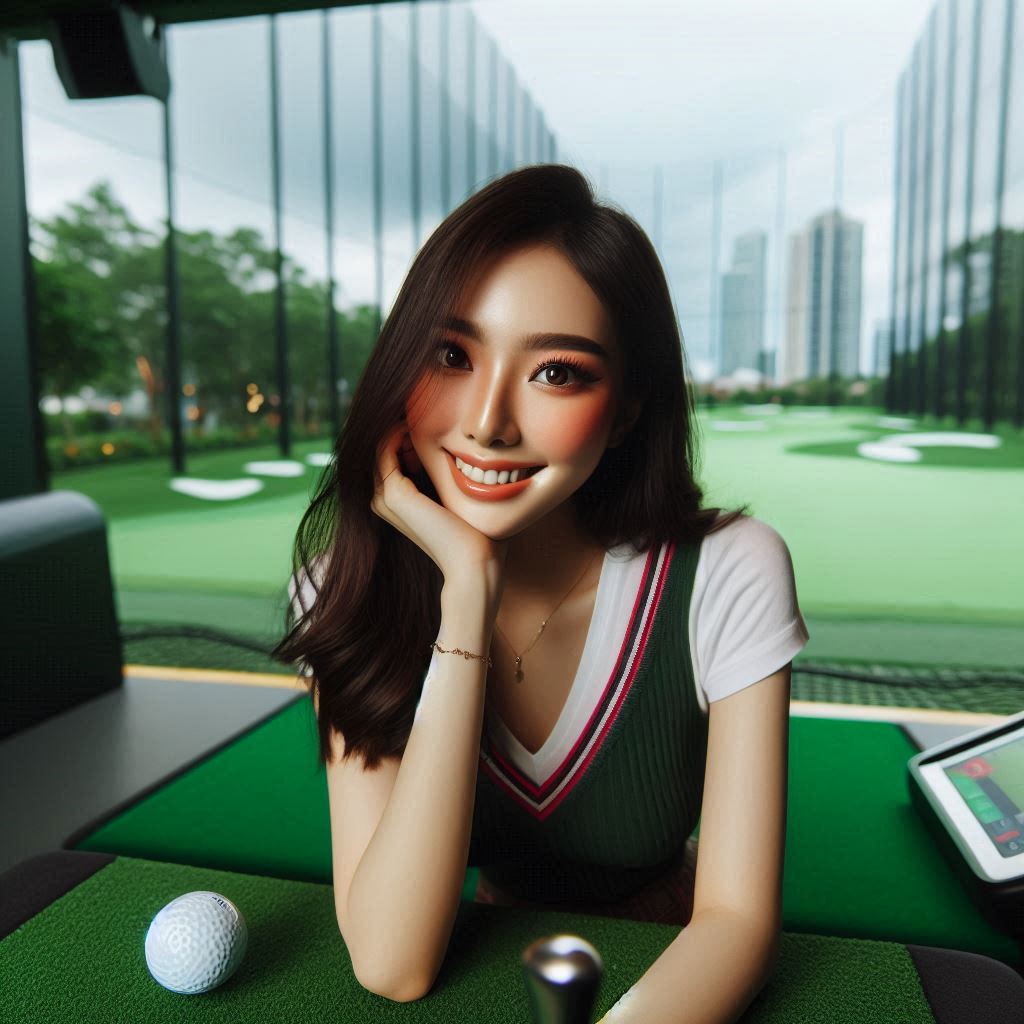 스크린골프장 배경