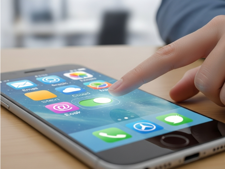 앱이 표시된 스마트폰 화면