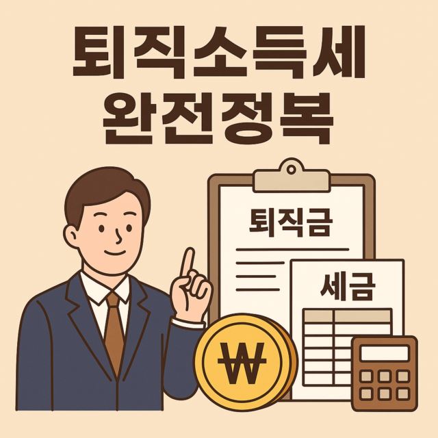 퇴직소득세 완전정복
