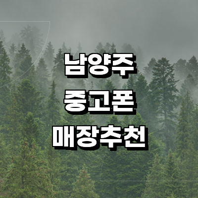 남양주시 중고폰