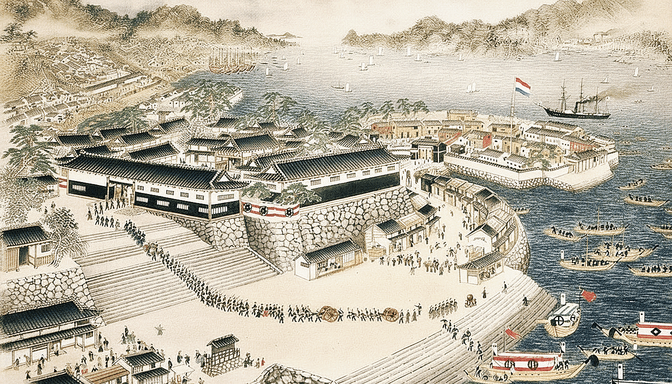 16-17세기 나가사키 항구