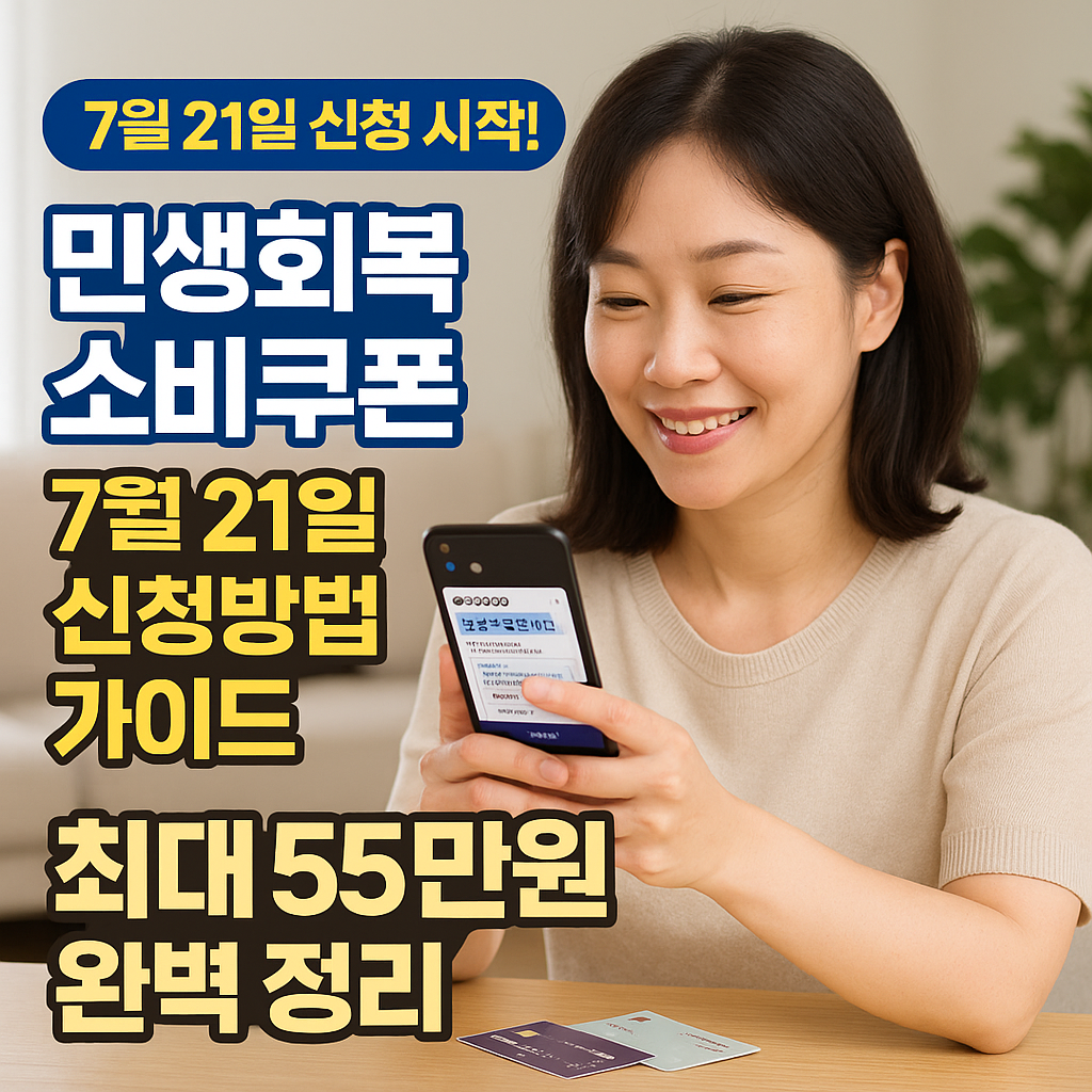 민생지원금 7월 21일 신청방법 가이드