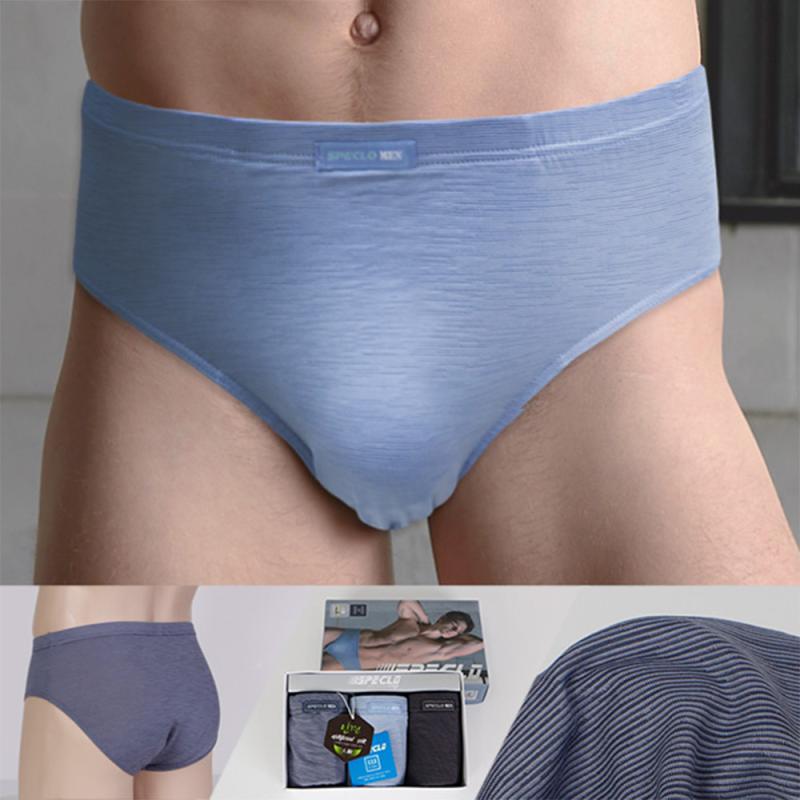 스페클로 슬럽 인견 남자 남성 삼각 팬티 브리프 속옷 3매입 SMPDV-568