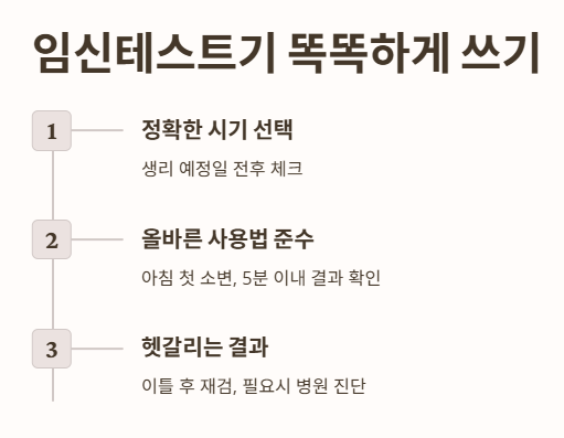 임신테스트기 똑똑하게 쓰기