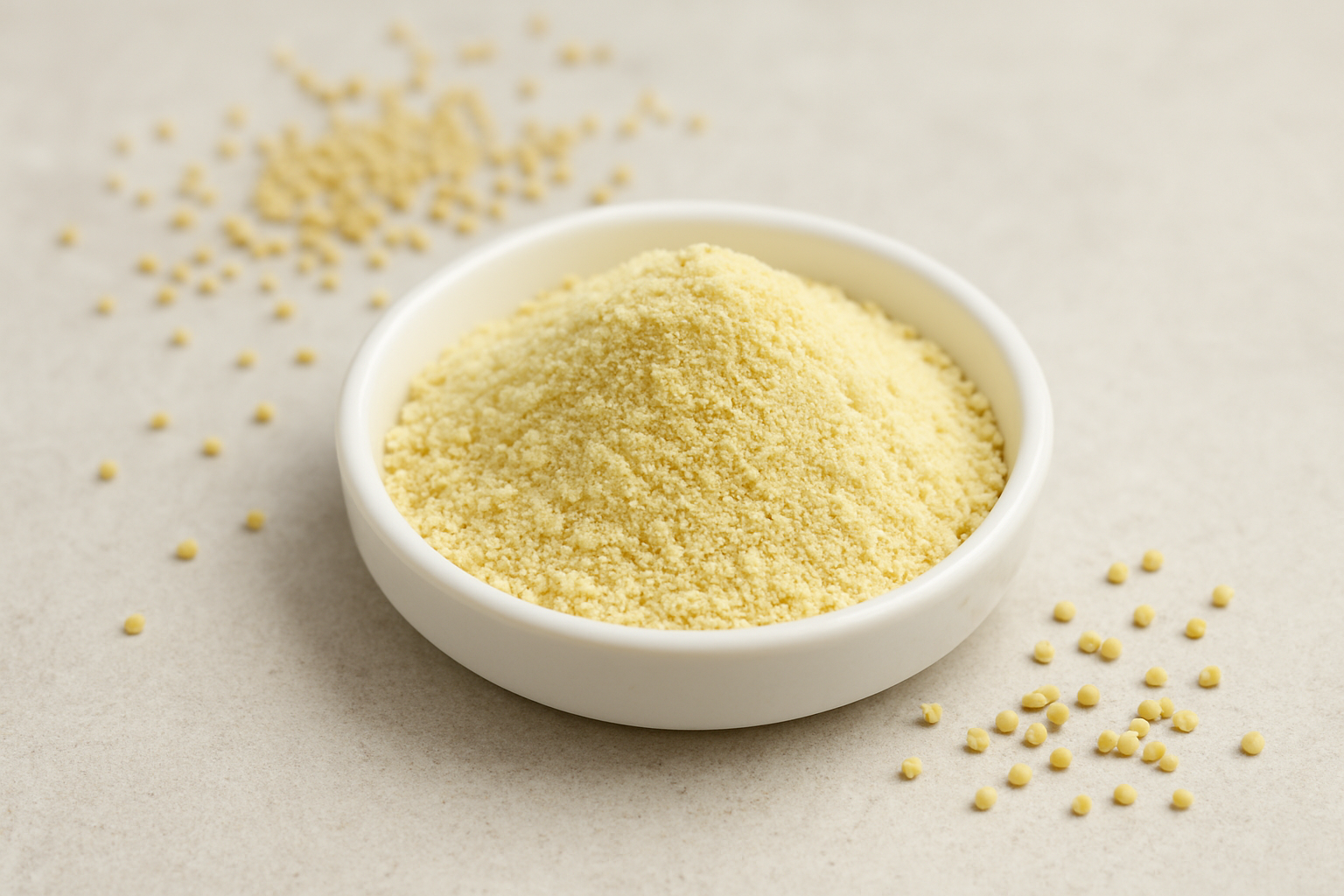 글루텐 프리 베이킹이나 전, 부침 반죽에 섞어 사용할 수 있는 기장 가루