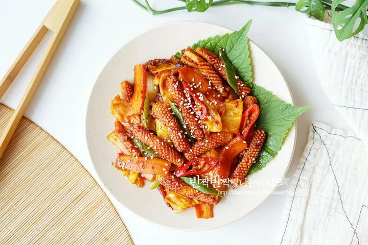 오징어 볶음 맛있게 만드는법과 밥도둑 레시피_7