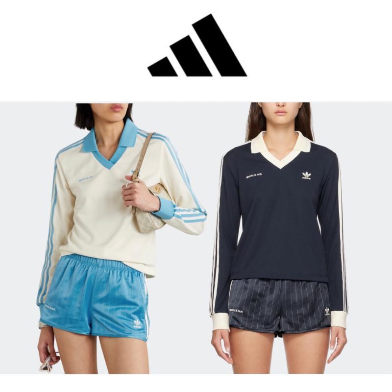 아디다스 스포티앤리치 협업 풋볼 저지 티셔츠