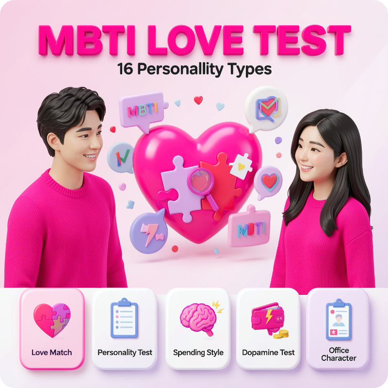MBTI 연애 궁합 무료 테스트 이미지