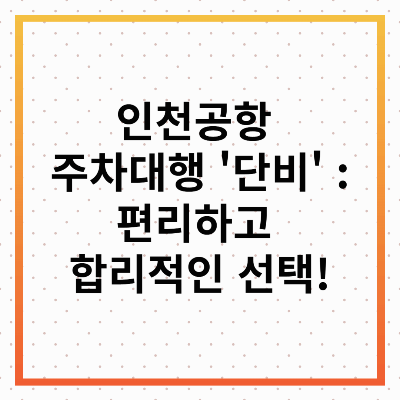 인천공항 주차대행 단비