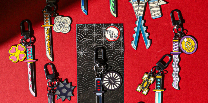 메가박스 한정판 일륜도 키링