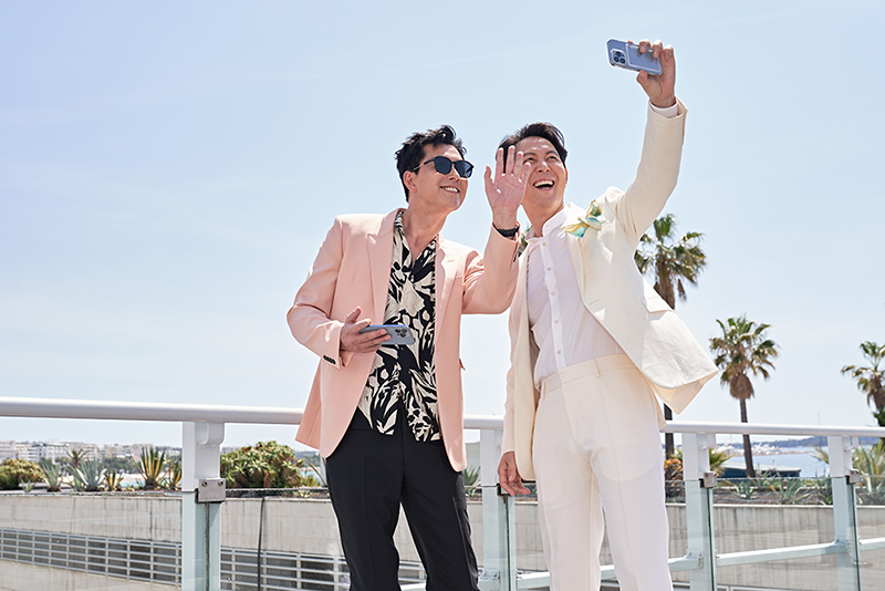 이정재 감독과 정우성 배우