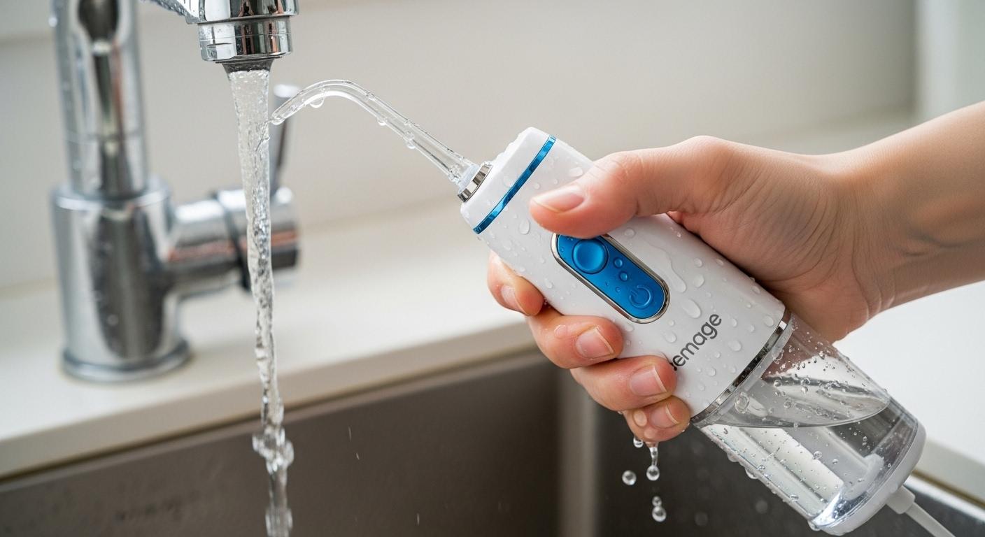 약한 수압 충전식 구강세정기 문제 해결