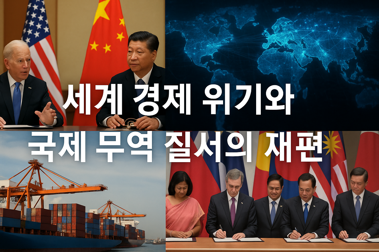 세계 경제 위기와 국제 무역 질서의 재편 관련 사진