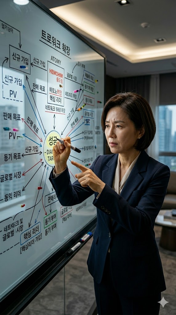 목표를 향해 무섭게 몰입하는 다이아몬드 리더의 눈빛은 파트너들에게 강력한 비전이 됩니다.