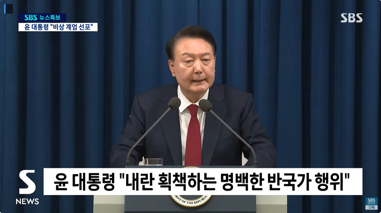 윤대통령 비상계엄 선포 이유