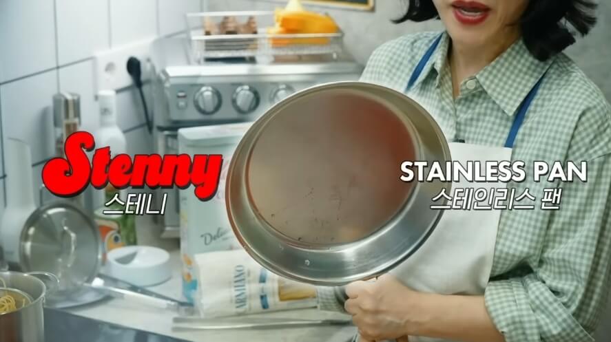 최화정 프라이팬, 치즈, 데미글라스 소스, 파스타면