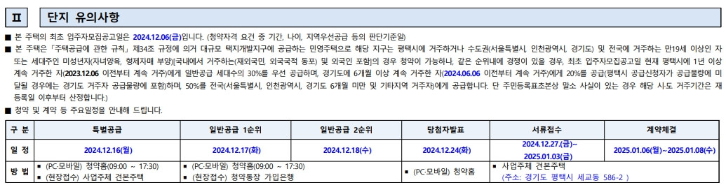 고덕 미래도 파밀리에 청약 분석