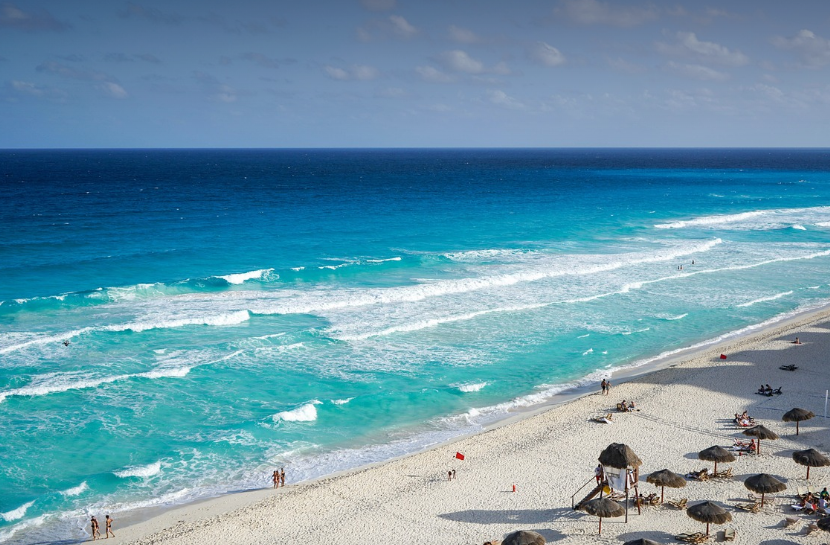 멕시코 칸쿤, 바다 여행의 깊은 매력이 있다.