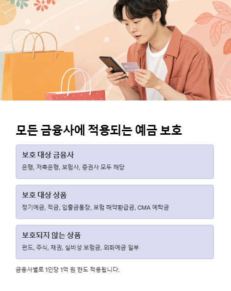 모든 금융사에 적용되는 예금 보호