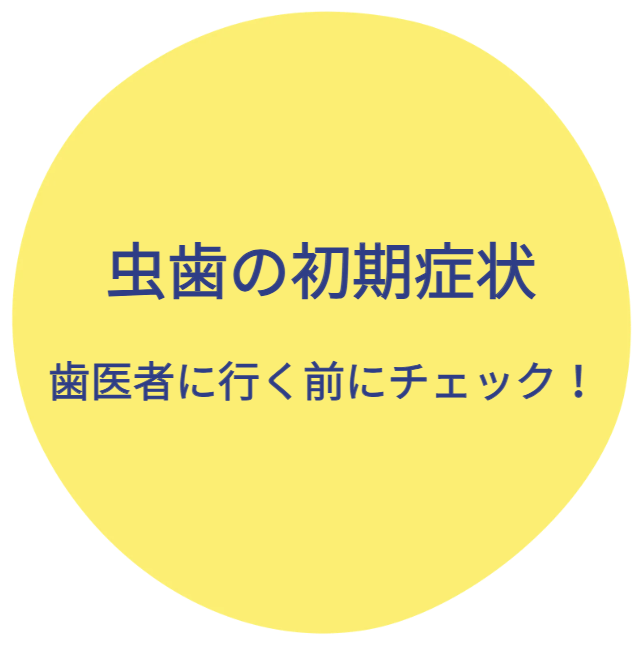 「虫歯の初期症状」用サムネイルテキスト