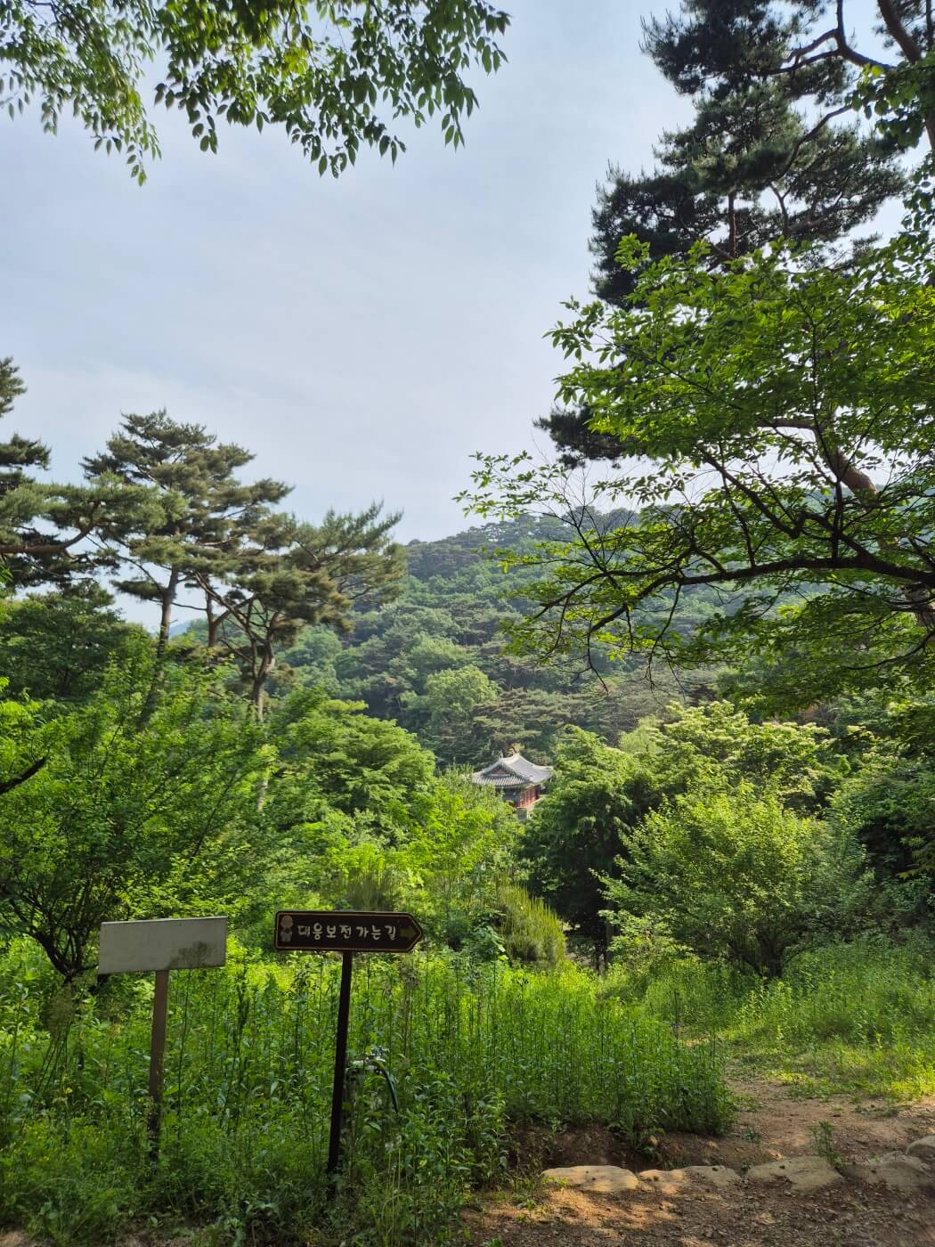 전등사 대웅전 가는 길