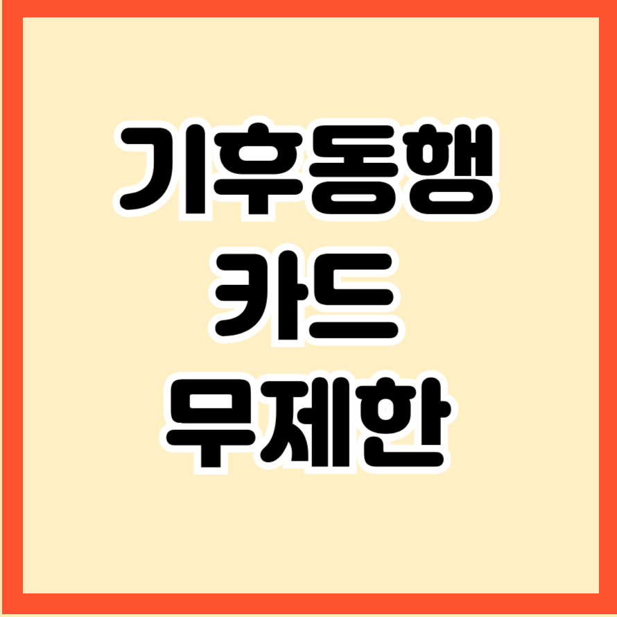 기후동행카드