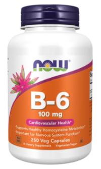 나우푸드 B-6 100mg 캡슐, 250개입, 1개, 250정