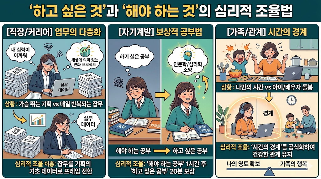 '하고싶은 것'과 '해야하는 것'의 심리적 조율법