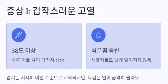 증상 고열