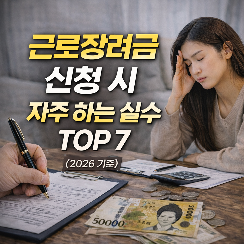 근로장려금 신청 시 자주 하는 실수 TOP 7 (2026 기준)